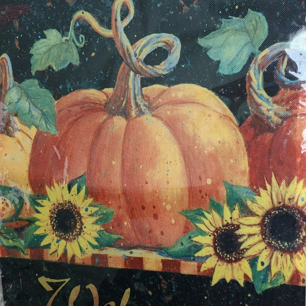 Breeze Art‎ Summer and Fall Pumpkin Flags 12 x 18 Decorative Garden Set of 2 New